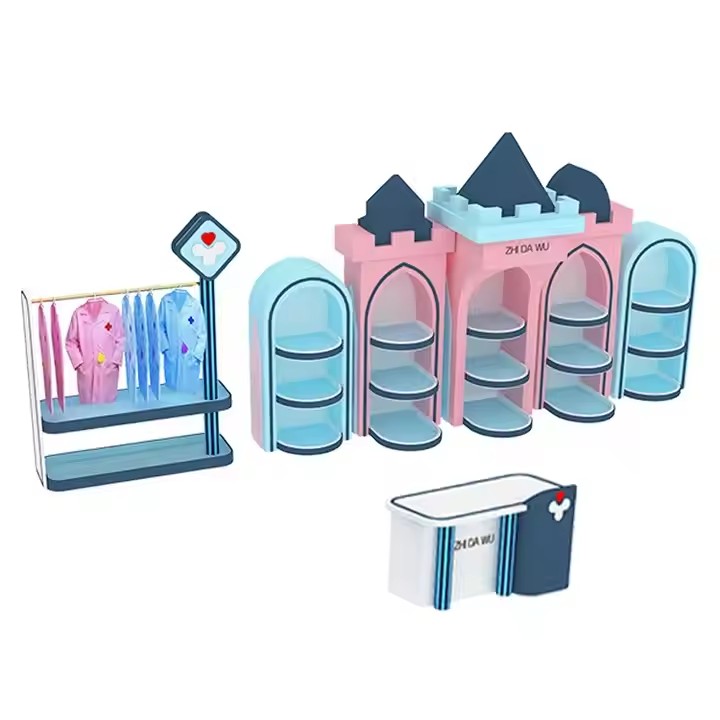 Indoor Playground Dollhouse Set Kids' Pretend Doctor and Nurse Role Play Boys Girls Role Kids' Acting Games